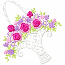 Vase For Flowers Embroidery Design 12 Vase For Flowers Embroidery Design 12